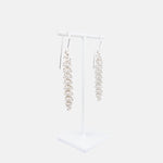 Alison Evans Long Silver Chainmail Earrings - Big Bag NY