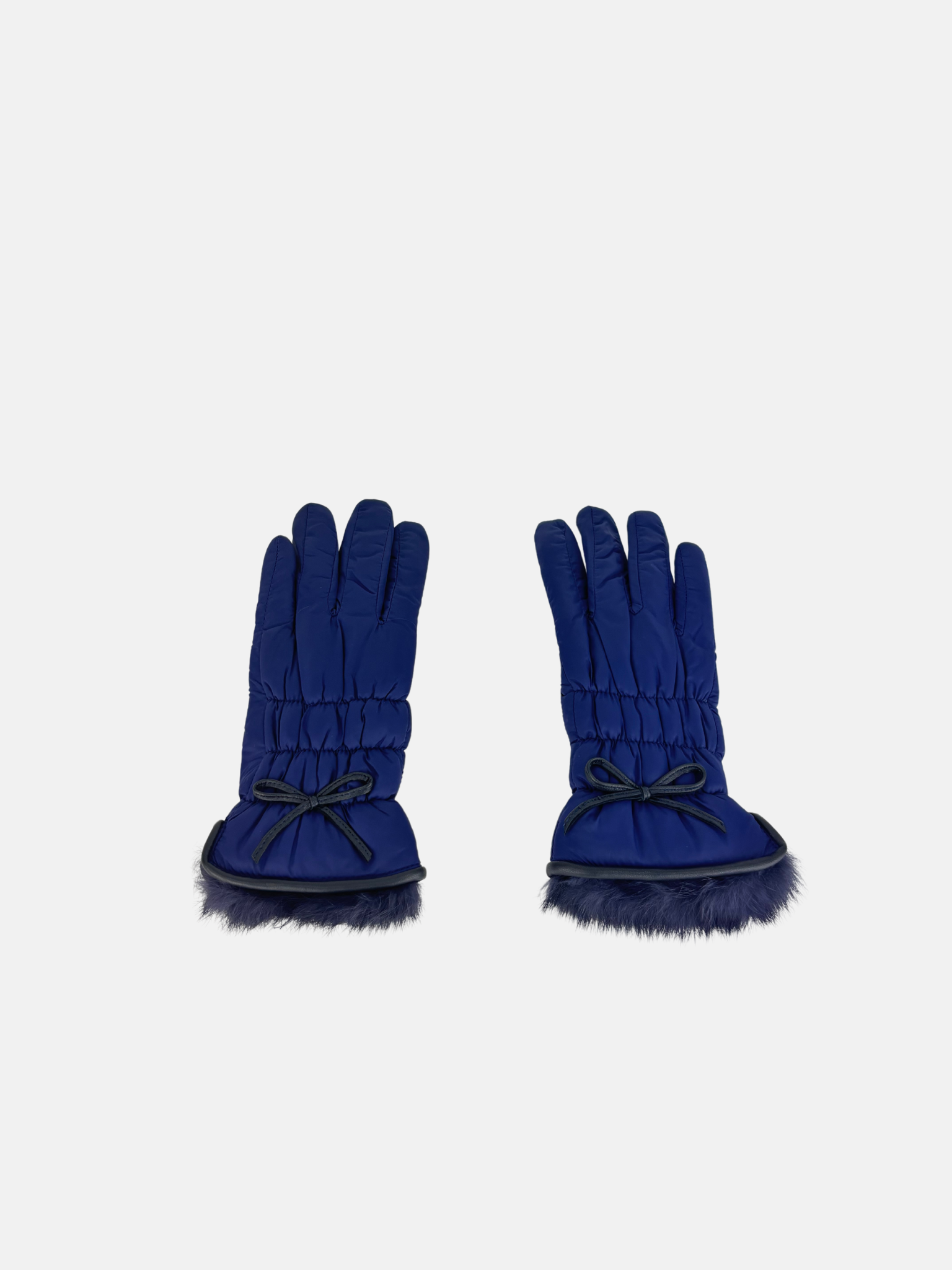 Santacana Pleated Gloves with Bow - Big Bag NY