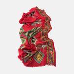 Storiatipic Aspen Wool Scarf in Rouge - Big Bag NY