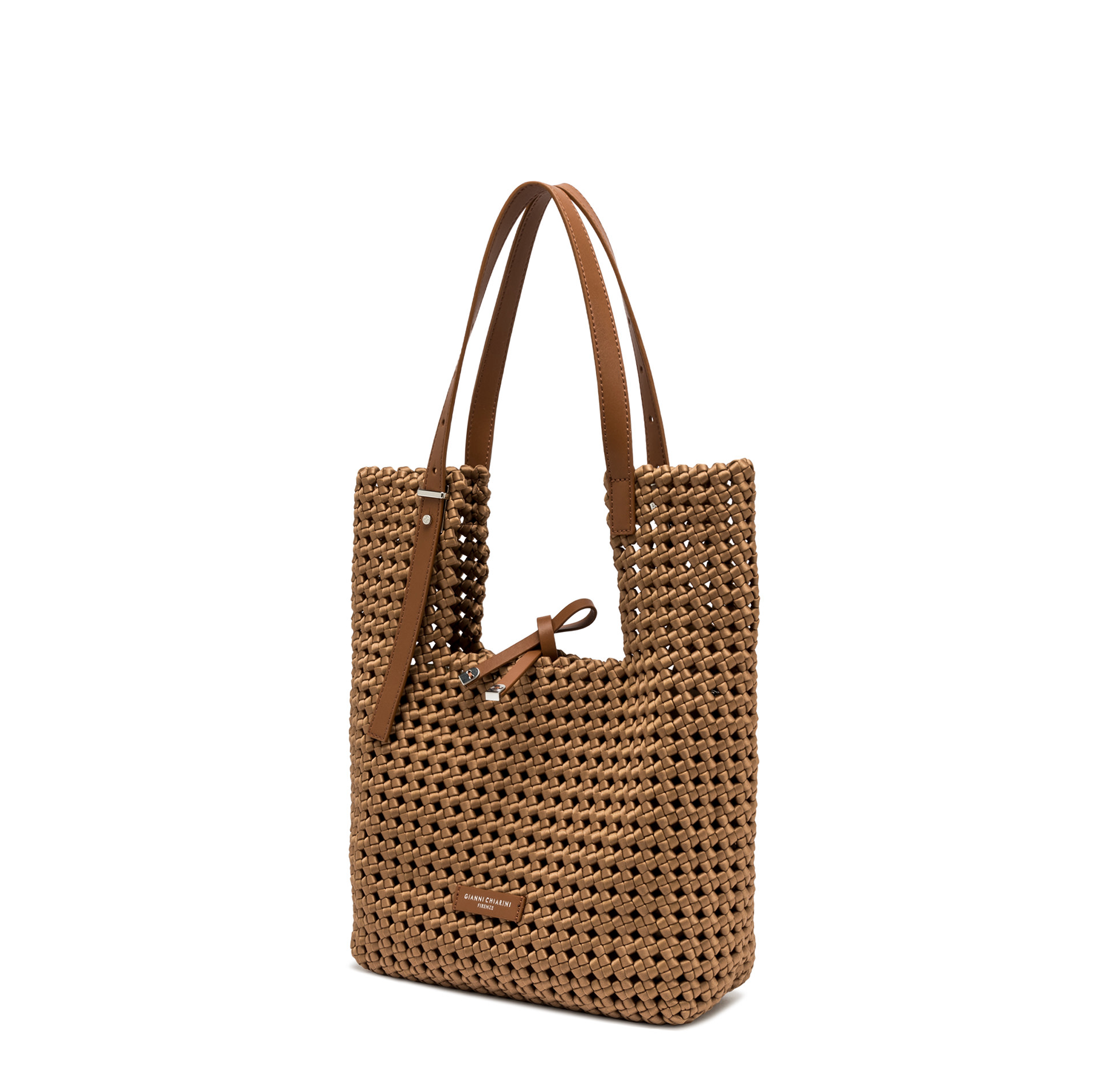 Gianni Chiarini Ava Woven Bucket Tote - Big Bag NY