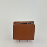 Gianni Chiarini Compact Trifold with Large Zip Pocket Caramel - Big Bag NY