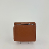Gianni Chiarini Compact Trifold with Large Zip Pocket Caramel - Big Bag NY