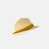 Hats & Dreams Manila Hemp Trilby with Gold Band - Big Bag NY