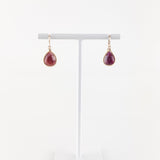 Lins's Simple Teardrop Earring Ruby - Big Bag NY