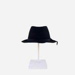 Black PCNQ Wool Fedora with Ribbon - Big Bag NY