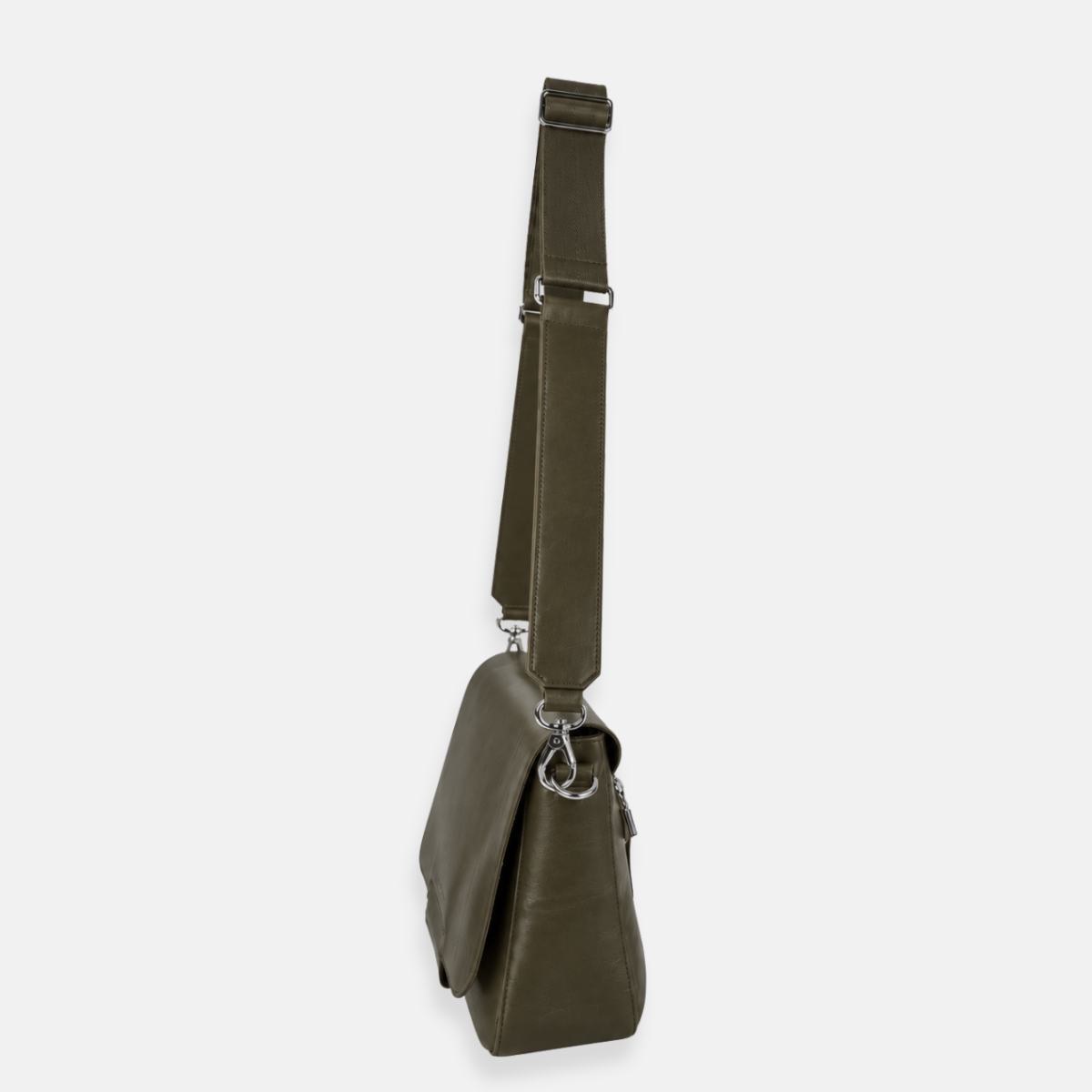 Ateliers Foures Calista Medium Crossbody and Shoulder Bag in Kaki- Big Bag NY