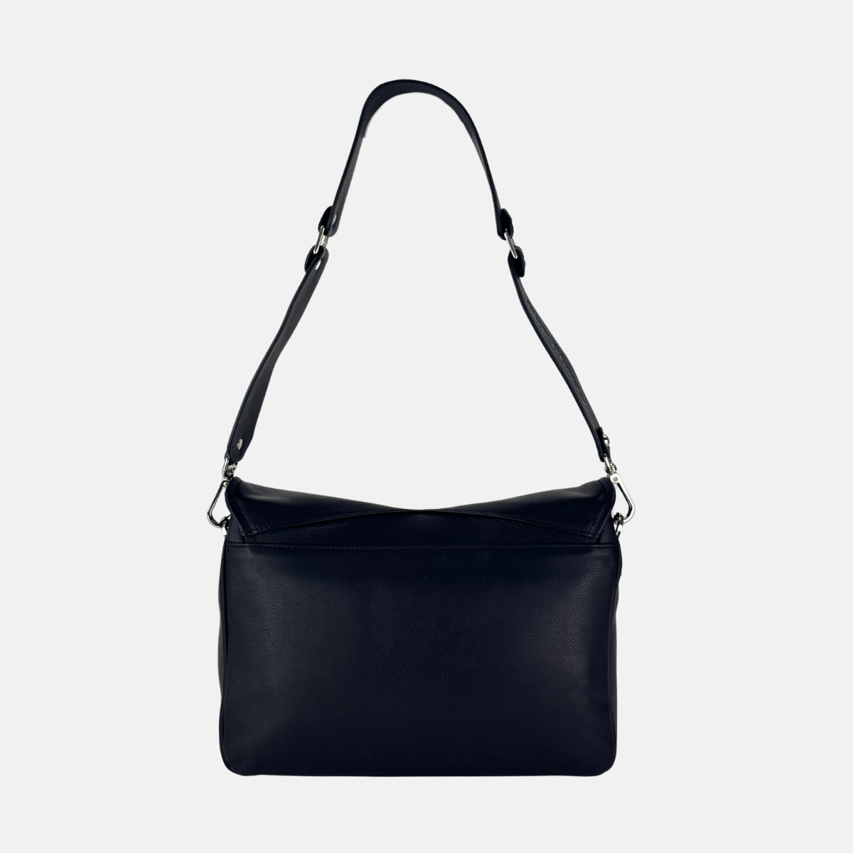 Angi Venezia Large Flap Shoulder Bag with Silver Ornament - Big Bag NY