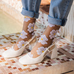 Atelier St Eustache Murano Socks in Cream - Big Bag NY