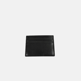 Men's Slim Credit Card Holder in Calfskin Black