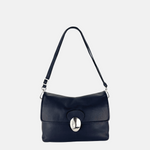 Angi Venezia Large Flap Shoulder Bag with Silver Ornament - Big Bag NY