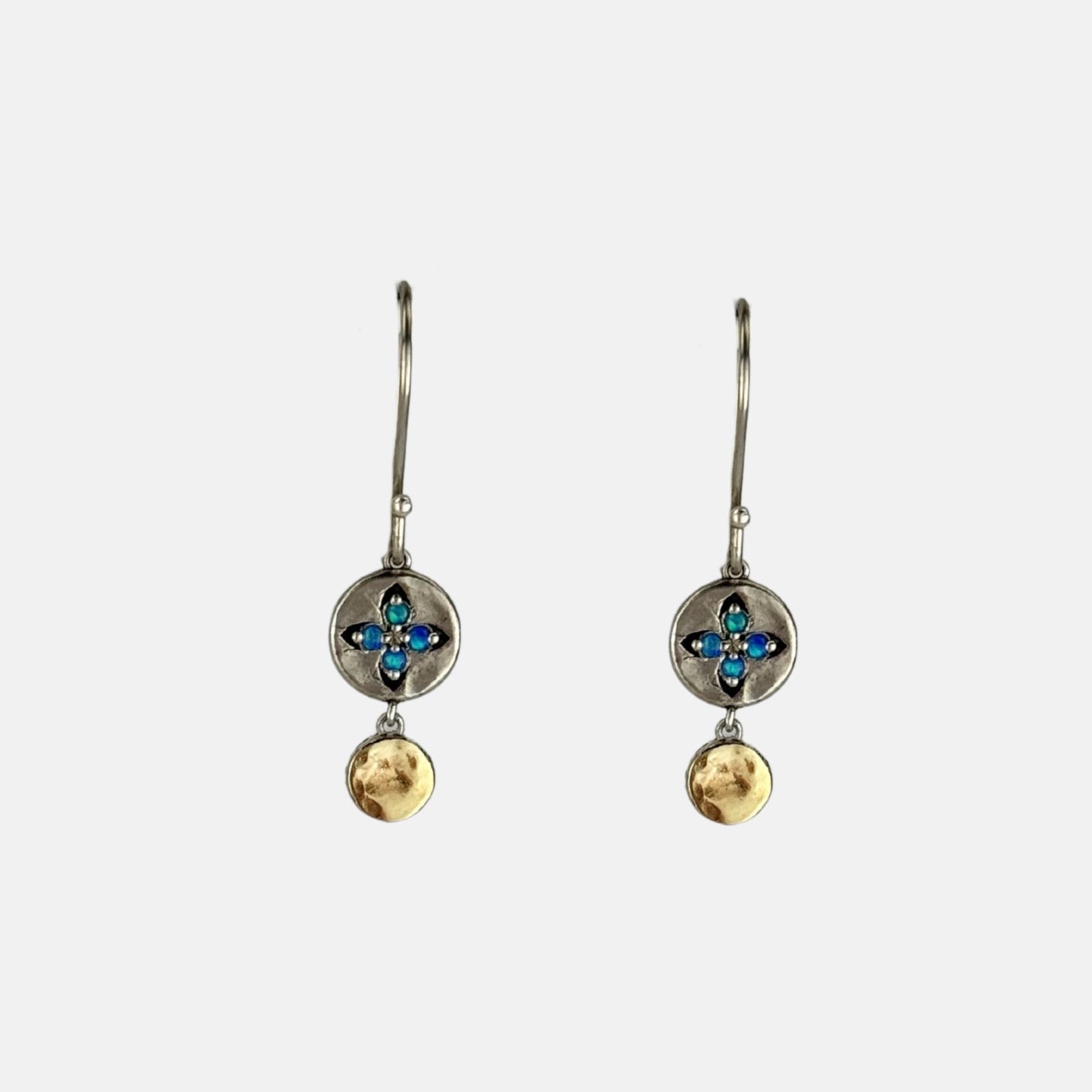 Ithil Opal Cross Dangle Earrings - Big Bag NY