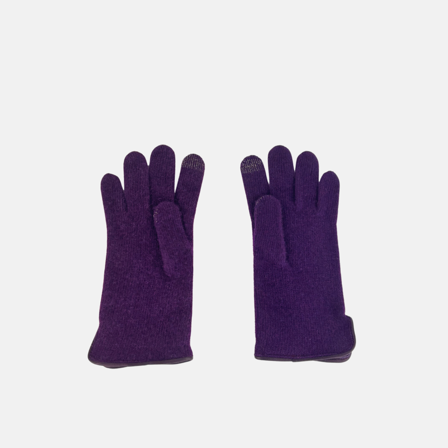 santacana madrid handschuhe Cashmere Blend Gloves with Leather Trim Pruno