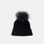 Angiolo Frasconi Ribbed Cashmere Pom-Pom Hat - Big Bag NY
