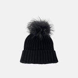 Angiolo Frasconi Ribbed Cashmere Pom-Pom Hat - Big Bag NY