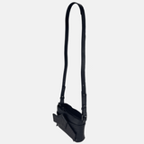Rehard Crosstitched Bow Small Crossbody in Black