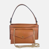 LORISTELLA MURIEL Convertible Shoulder Bag in Carmel - Big Bag NY