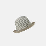 Grevi Striped Cotton Bucket Hat in Beige - Big Bag NY