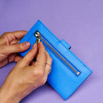Tusk Joy Long Slim Clutch Wallet in Azur -Big Bag NY