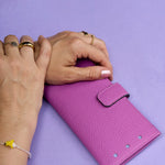Tusk Joy Long Slim Clutch Wallet in Magenta -Big Bag NY