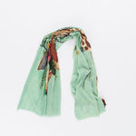 Otracosa Green Giraffe Portrait Scarf - Big Bag NY