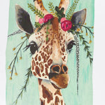 Otracosa Green Giraffe Portrait Scarf - Big Bag NY