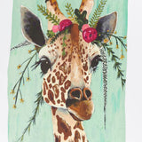 Otracosa Green Giraffe Portrait Scarf - Big Bag NY