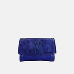 Plinio Visona VALENTINA Small Metallic Flap Clutch - Big Bag NY