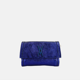 Plinio Visona VALENTINA Small Metallic Flap Clutch - Big Bag NY