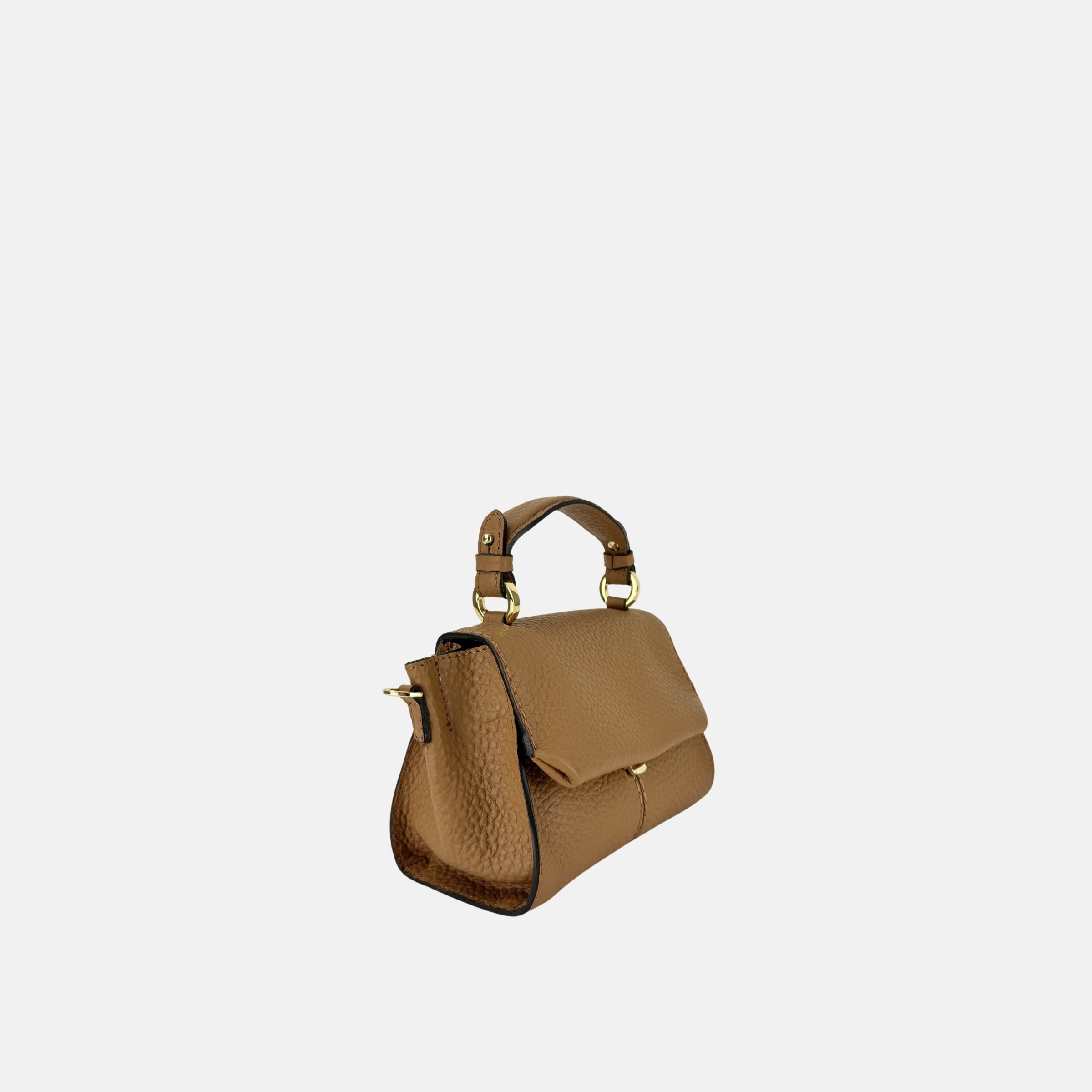 LORISTELLA MURIEL Convertible Mini Bag in cuoio - Big Bag NY