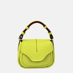 LORISTELLA CECILIA Small Top Handle Satchel in Lime - Big Bag NY