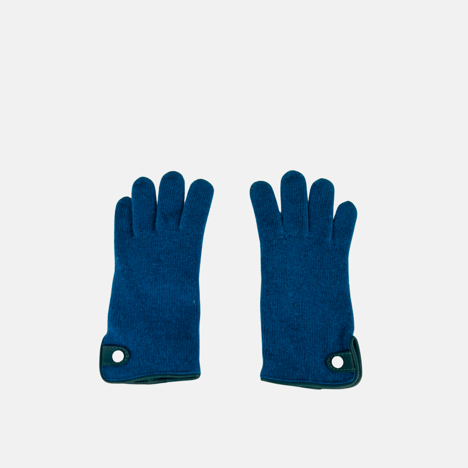 Santacana Cashmere Blend Gloves with Leather Trim - Big Bag NY