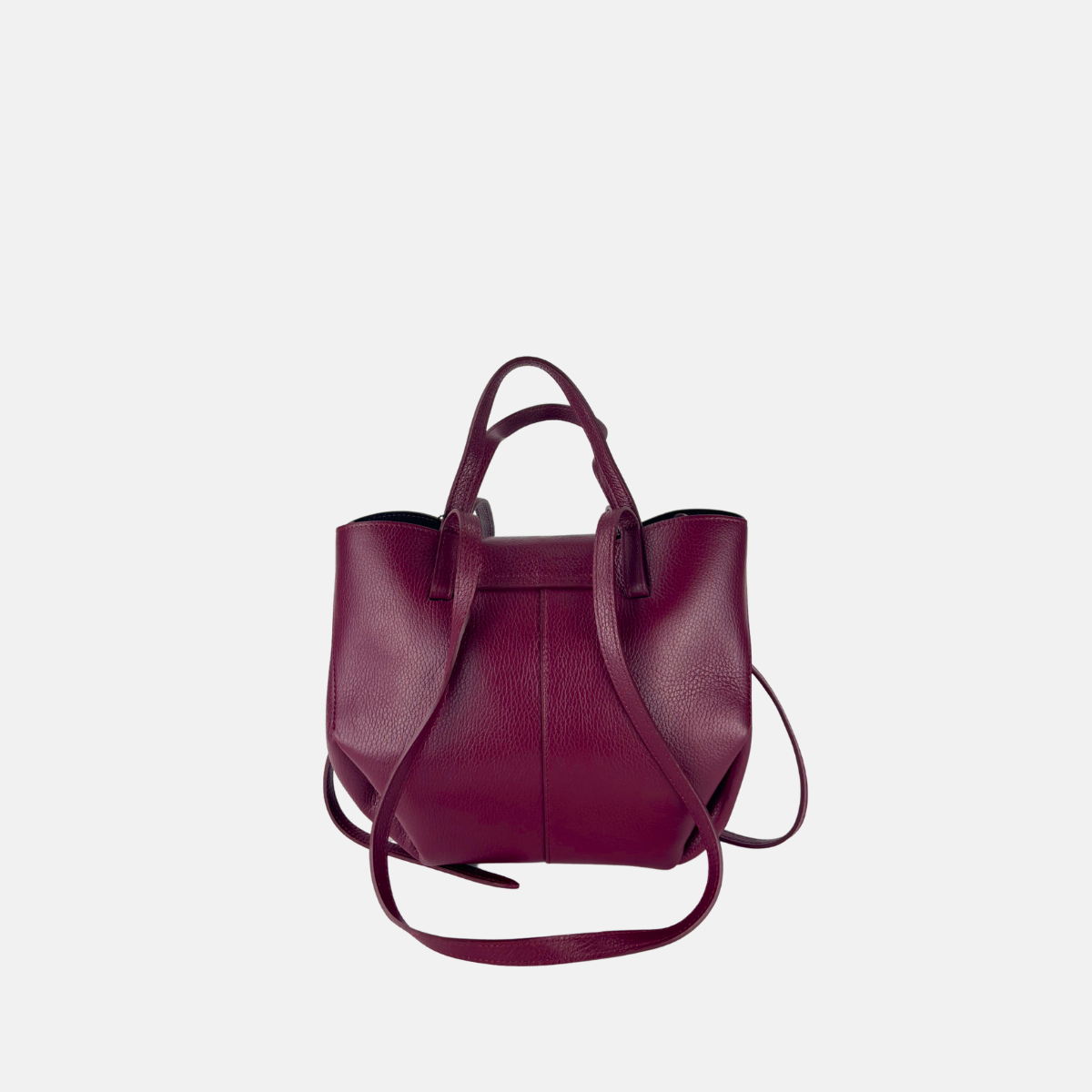 Angi Venezia Double Handle Medium Tote with Flap Lock - Big Bag NY