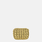 Caterina Bertini Small Crochet Flapover Shoulder Bag in Natural - Big Bag NY