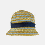 Ferruccio Vecchi Carmen Crochet Summer Hat in Blue - Big Bag NY