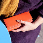 Orange Sky Tusk Siam Accordion Clutch Wallet - Big Bag NY