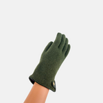 Santacana Cashmere Blend Gloves with Leather Trim - Big Bag NY