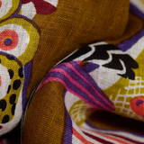 Inoui Editions Diego Linen Scarf in Golden Brown - Big Bag NY