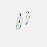 Miravidi Clear Oval Drop Earrings in Multicolor - Big Bag NY