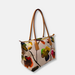 Roberta Pieri Robertina Small Tote in Flower Print Pearl - Big Bag NY