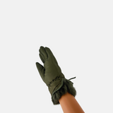 Santacana Pleated Gloves with Bow - Big Bag NY