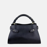 LORISTELLA SHEILA Top Handle Mini Satchel in Black - Big Bag NY