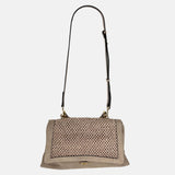 LORISTELLA Kendall Raffia and Suede Satchel Bag - Big Bag NY