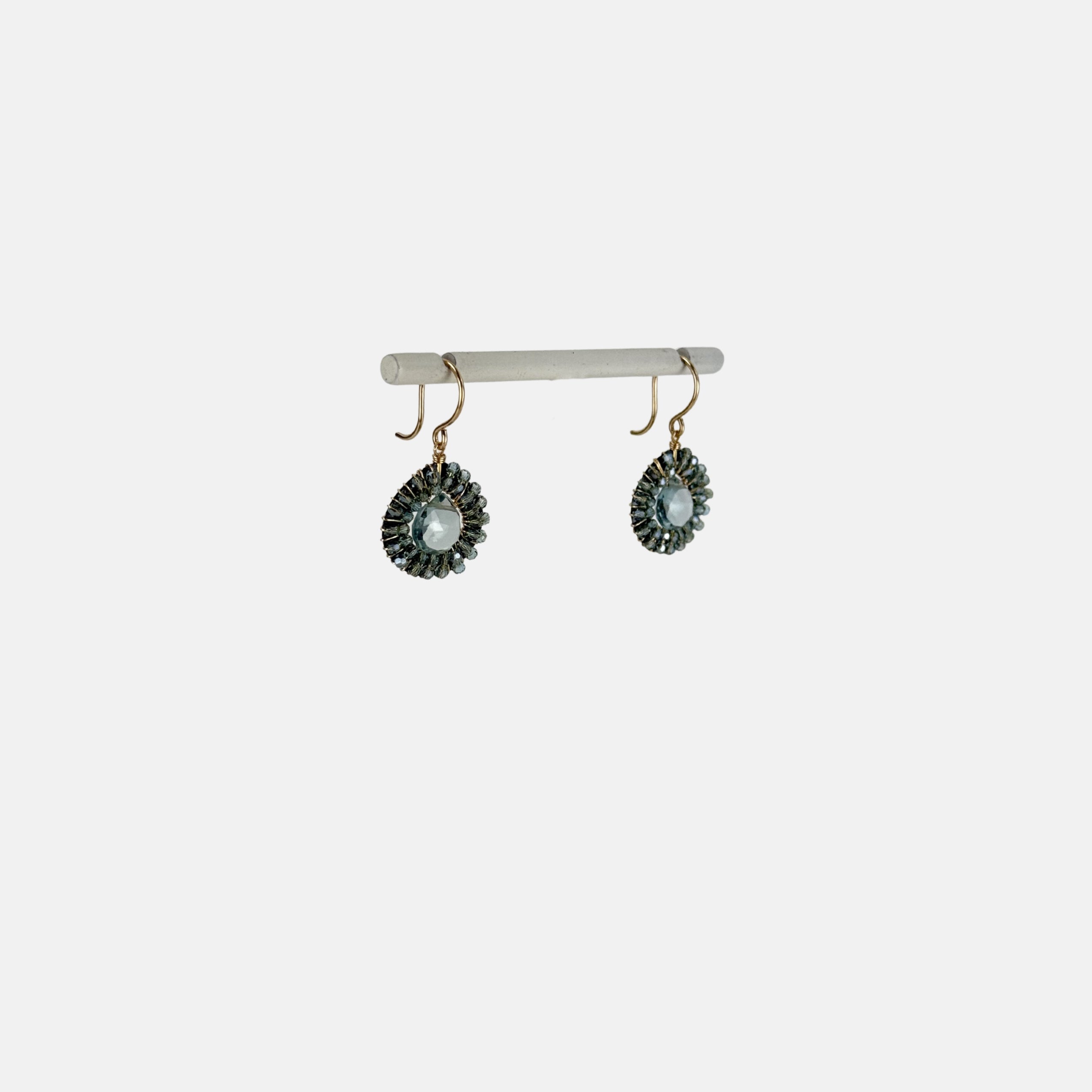 Dana Kellin Aqua Drop Earrings - Big Bag NY