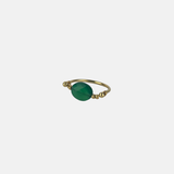 Green Onyx Gold Ring