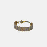 DAG Gioielli Woven Bracelet with Rutilated Quartz Gemstones - Big Bag NY