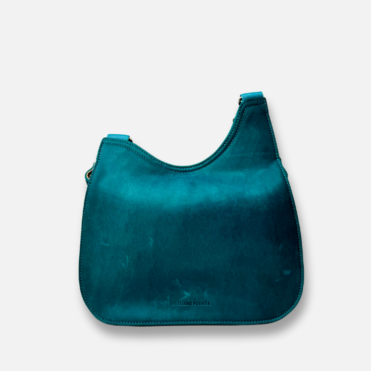 Ateliers Foures Artemis Small Asymmetric Crossbody Bag Lagon - Big Bag NY