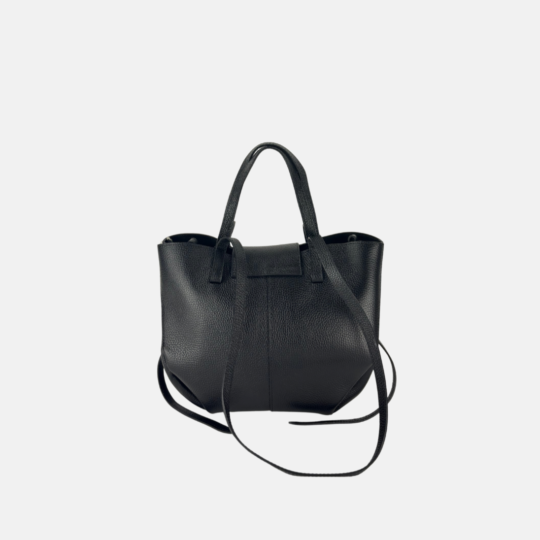 Angi Venezia Double Handle Medium Tote with Flap Lock - Big Bag NY