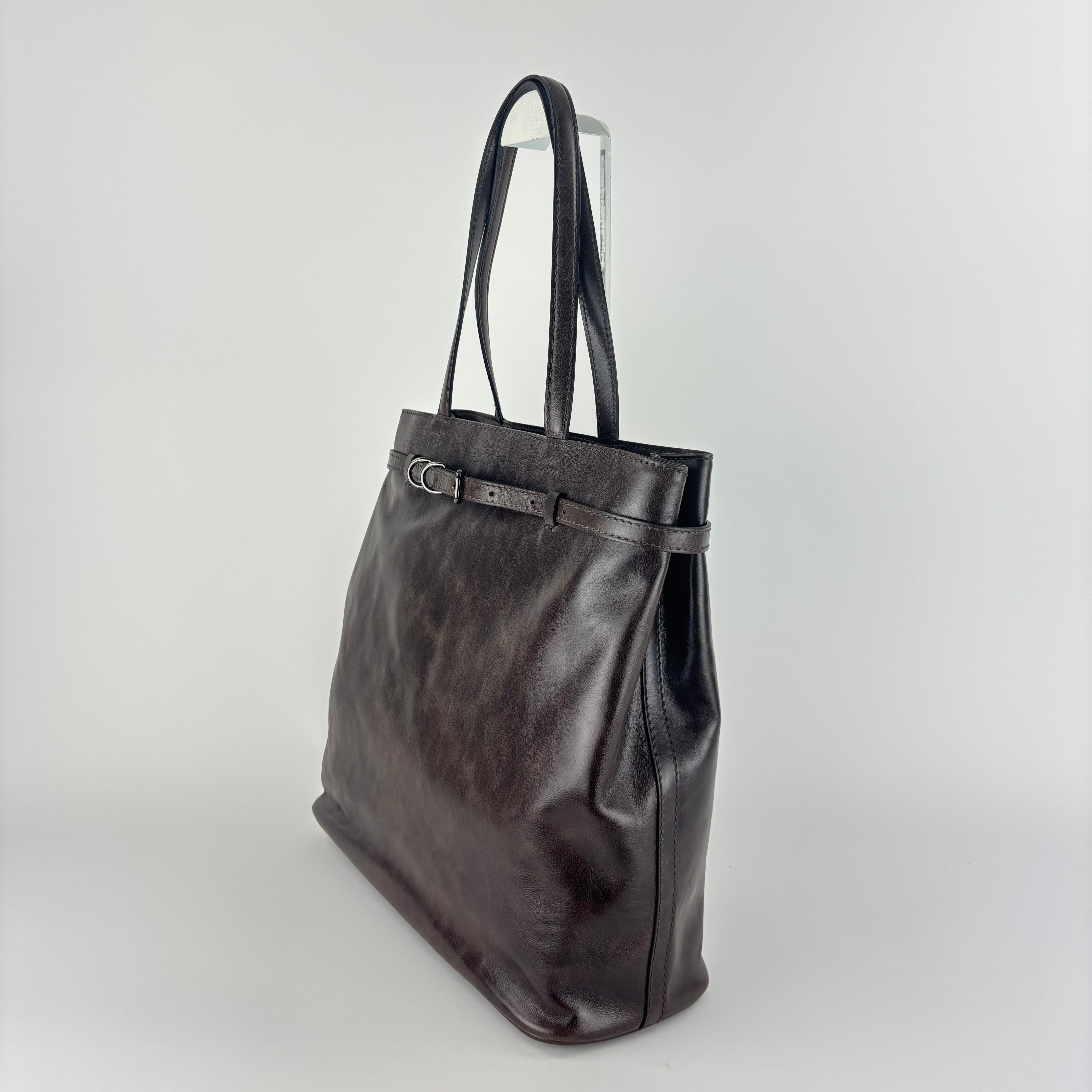 Gianni Chiarini Astrid Large Leather Vertical Tote - Big Bag NY