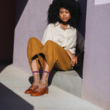 Atelier St Eustache Horseshoe Bend Socks in Prune - Big Bag NY