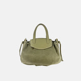VISONA Medium City Handbag in Olive - Big Bag NY